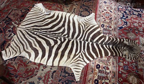 Antique zebra skin