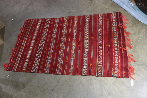 A Turkish flatweave kilim