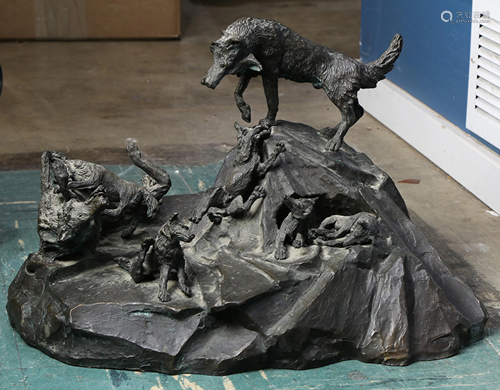 Bronze Sculpture, Family Life