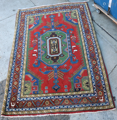 Semi antique Persian Shiraz carpet