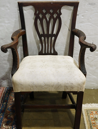 Chippendale style armchair