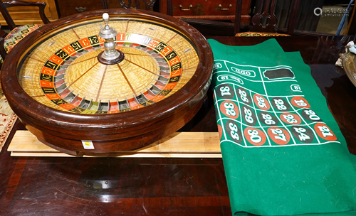 A George Mason Co. Denver CO. roulette Wheel