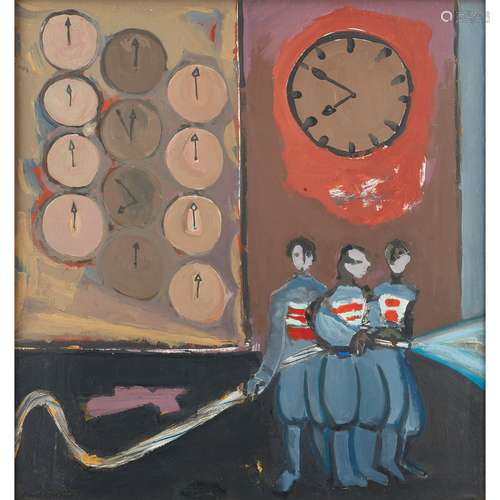 § DAVID MICHIE O.B.E., R.S.A., P.S.S.A., F.R.S.A., R.G.I. (SCOTTISH 1928-2015) CLOCKS AND STREET