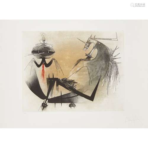 WILFREDO LAM (CUBAN 1902-1982) TROIS PERSONNAGES