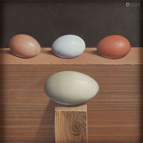 § JAMES H. FAIRGRIEVE R.S.A., R.S.W. (SCOTTISH B.1944) EGG ALTAR II