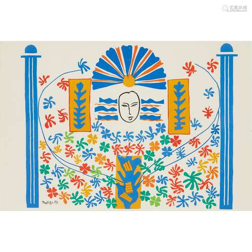 § HENRI MATISSE (FRENCH 1869-1954) APOLLON, FROM VERVE VOL.IX, NOS.35-36 - 1953