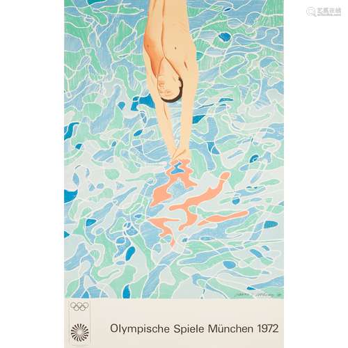 § DAVID HOCKNEY O.M., C.H., R.A. (BRITISH B.1937) OLYMPISCHE SPIELE MUNCHEN, 1972 (BAGGOTT 34)