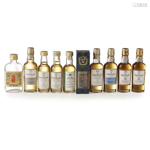 GROUP OF THE MACALLAN MINIATURES