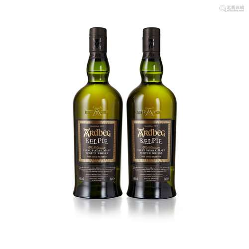 TWO BOTTLES OF ARDBEG KELPIE /