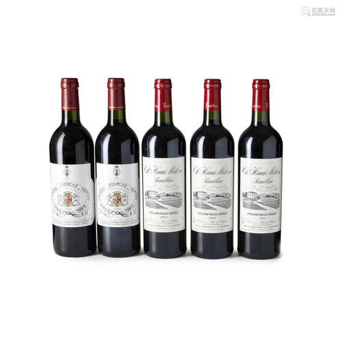 A MIXED GROUP OF RED WINE