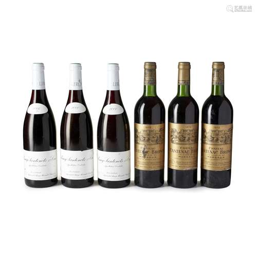 A MIXED GROUP OF RED WINE