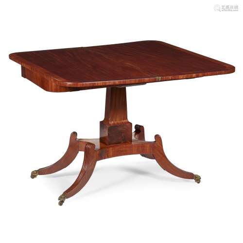 A SCOTTISH REGENCY MAHOGANY SUPPER OR GAMES TABLE, ATTRIBUTED TO WILLIAM TROTTER CIRCA 1810