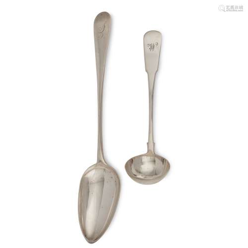 PERTH - A PAIR OF SCOTTISH PROVINCIAL TABLESPOONS