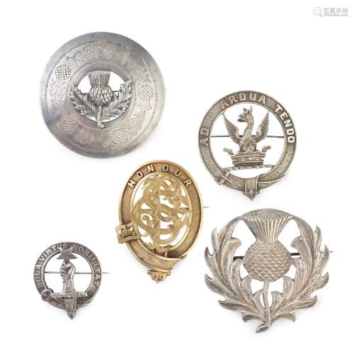 A COLLECTION OF CLAN BADGES