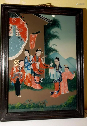 Early 19th Century Chinese Reverse Painting on …