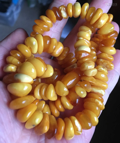 Amber Necklace, L, 22\