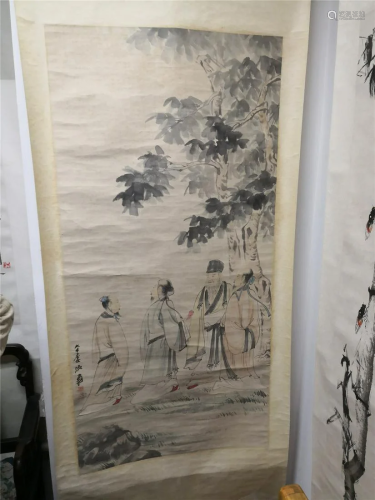 Hand-made scroll painting Zhang Daqian