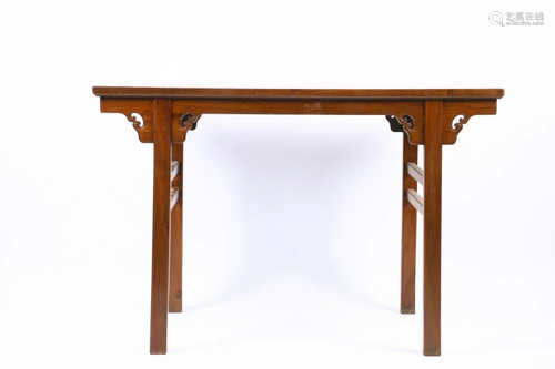 HUANGHUALI WOOD CARVING SIDE TABLE