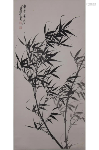 CHINESE INK PAINTING OF BAMBOO