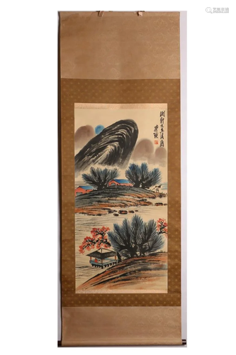 CHINESE PAINTING OF RIVER LANDSCAPE