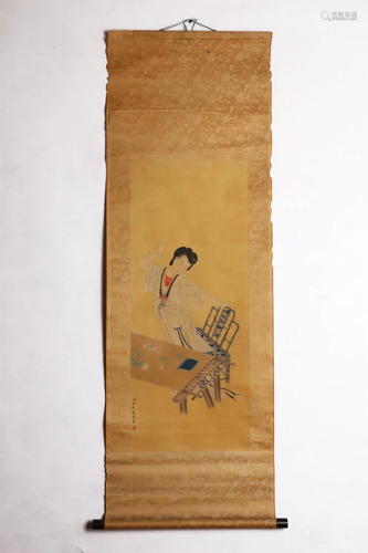 CHINESE FIGURE PAINTING OF A BEAUTY