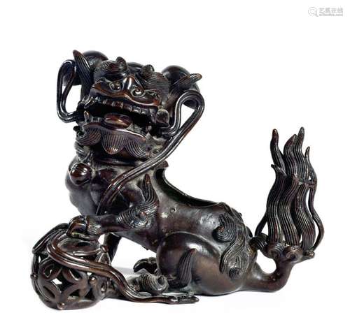 CHINA, 19th century \nPerfume burner in the shape o…