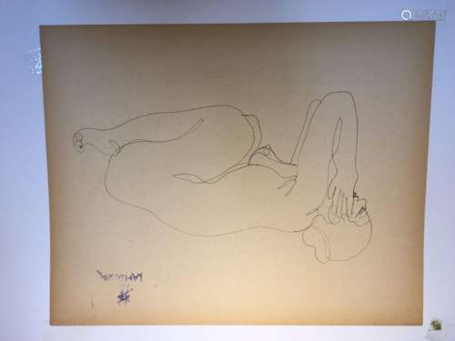 LAM DONG (1920 1987) \nFemale nudes, \nThree drawing…