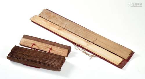 BURMA, 19th century \nTwo prayer books, made of bam…