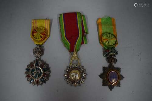 Set of three medals: \nOrder of the White Elephant,…