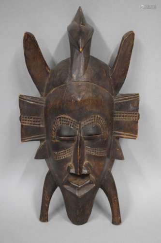 COTE D'IVOIRE, late copy Carved wooden mask, Sénou…