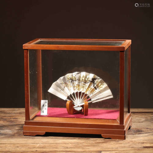 JAPANESE SILVER DISPLAY FAN