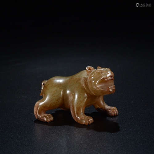 CHINESE ARCHAISTIC JADE BEAST