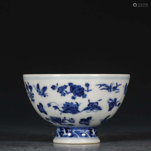 CHINESE BLUE WHITE PORCELAIN BOWL