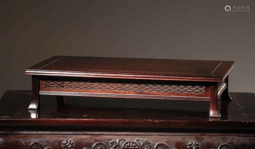 CHINESE ROSE WOOD TEA TABLE
