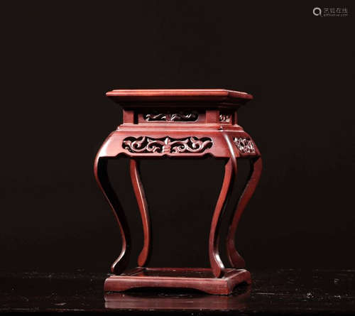 CHINESE ROSE WOOD STAND