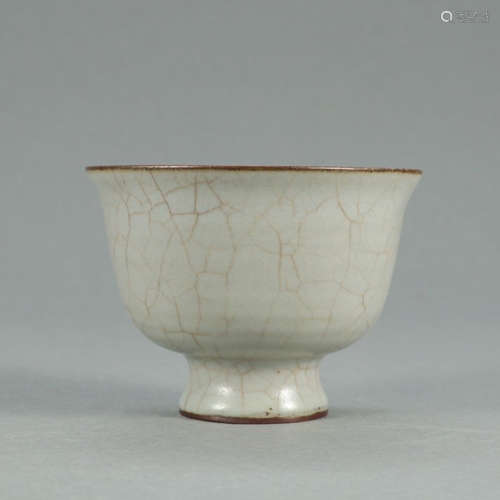 CHINESE CRACKLE GLAZED PORCELAIN BOWL