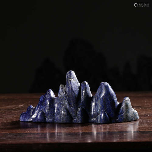 CHINESE LAPIS LAZULI BRUSH REST