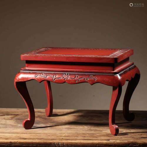 CHINESE LACQUER WOOD STAND