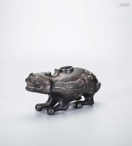 CHINESE BRONZE WATER COUPE IN BEAST SHAPE