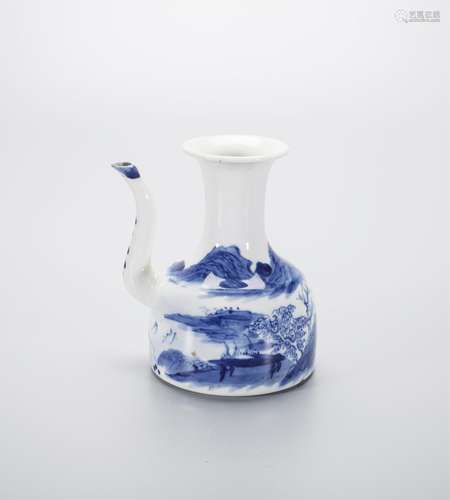 CHINESE BLUE WHITE PORCELAIN WATER POT