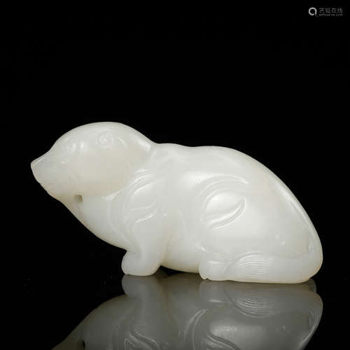 CHINESE WHITE JADE BEAST