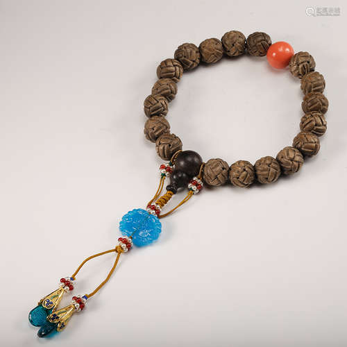 CHINESE CHENXIANG WOOD BEADS BRACELET