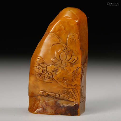 CHINESE SOAPSTONE TEACHING SEAL