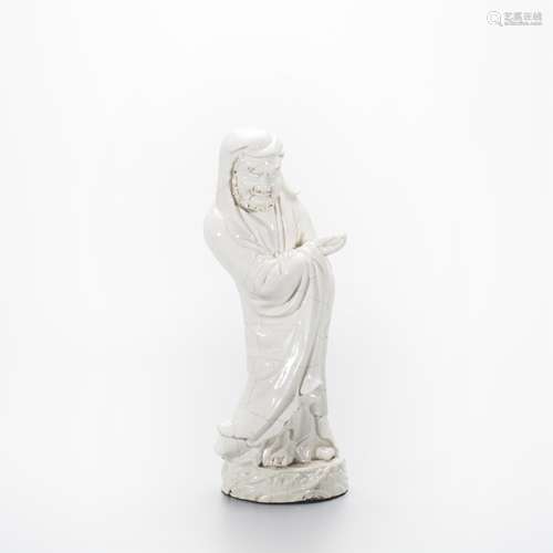 CHINESE WHITE PORCELAIN FIGURE OF DAMO