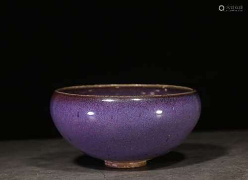 PURPLE GLAZED JUN WARE BOWL