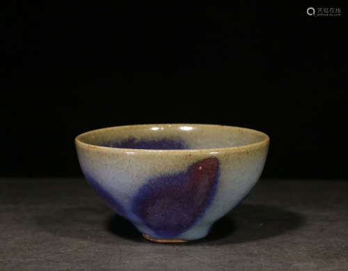 CELADON AND PURPLE GLAZED JUN WARE BOWL