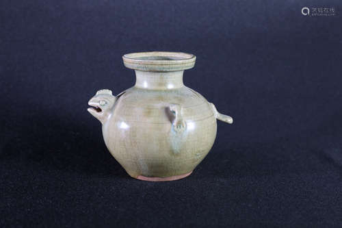 CELADON GLAZED CHICKEN-HEAD EWER