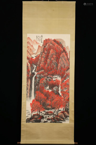 Li Keran Wanshan red all over the landscape