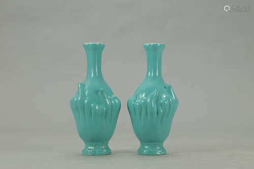 A Pair of Chinese Hand Psttren Porcelain Vase