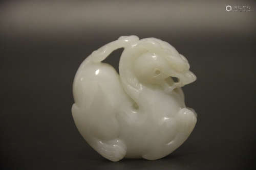 A Chinese Carved Hetian Jade Ornament